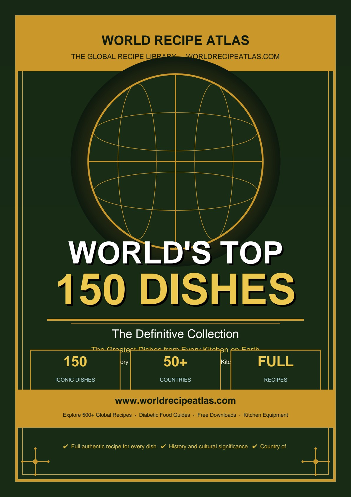 Front cover of World's Top 150 Dishes — Complete Book